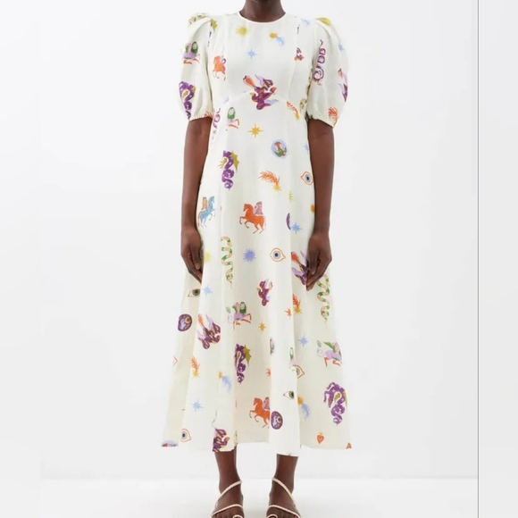 pink linen strapless dress Lucia Folded Strapless Linen Maxi Dress – Endless Rose main image 1